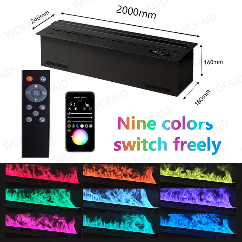 WOFAID 5 Year Warranty 3d Automizing Water Vapor Electric Fireplace Artificial Fire Flame for Living Room Decoration Fireplace