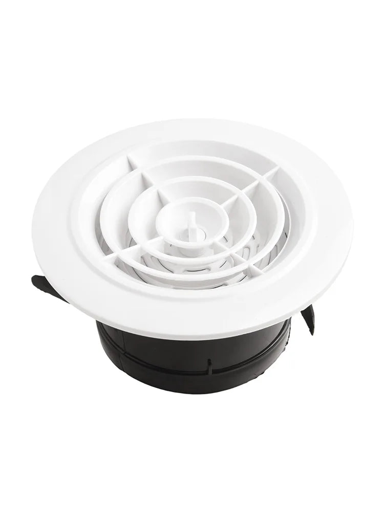 1pc Vent Grill For Hole 75-200mm Round Adjustable Wall Interior Vent Ventilation Grille Cover Exterior Wall Ducting Ventilation