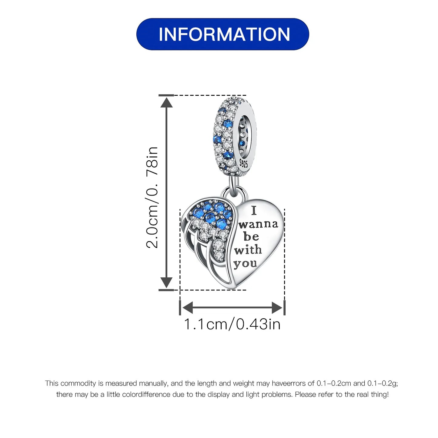 925 Sterling Silver Two-tone Symmetrical Angel Wing Pendant Necklace for Women Lucky Symbol Original Jewelry Party Couple Gift