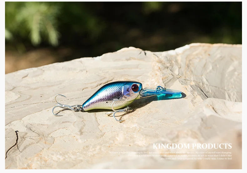 Kingdom Crankbaits Fishing Lures  5g 37mm Slow Sinking Minnow Swing Small Cranks Artifical Baits Hard Wobblers For Bass Trout