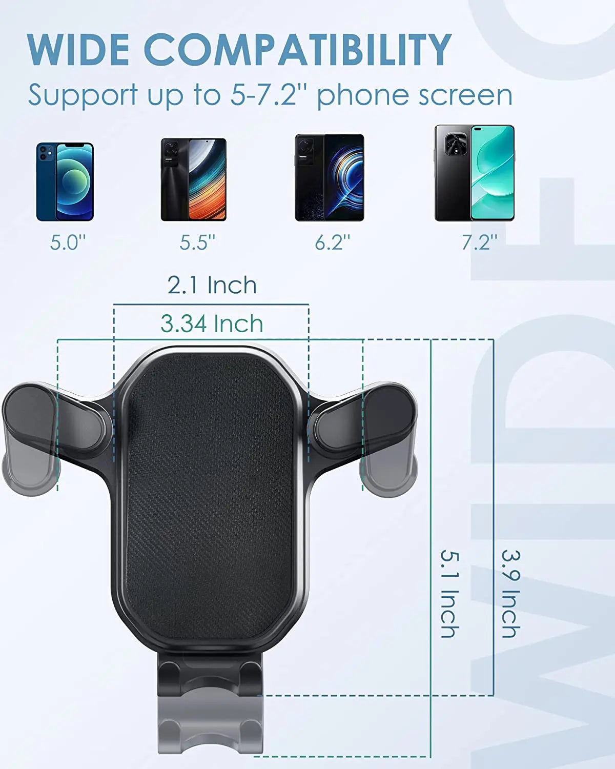Universal Gravity Car Cell Phone Holder Mobile Phone Stand GPS Navigation Support Car Air Vent Mount Bracket For iPhone Realme