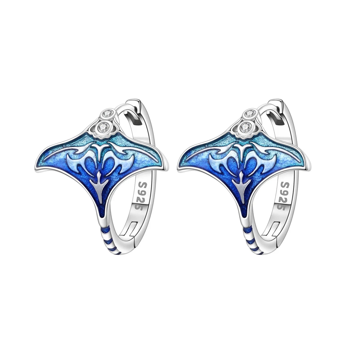 925 Sterling Silver Needle Iris Flower Hoop Earrings for Women Original Elegant Versatile Jewelry Birthday Party Fine Gift 2026
