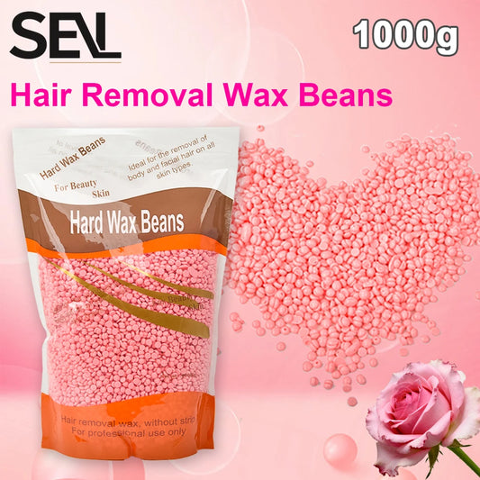 1000g Hard Wax Beans Hot Film Depilatory Wax Beads Full Body Hair Removal Wax for Wax Heater Machine Beauty Tools