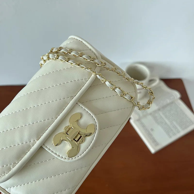 Fashion Women's Bag 2024 New Luxury Designer Bags Adjustable Shoulder Strap Women Shoulder Chain Bag