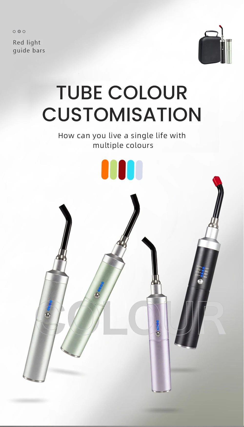 Red Lights Therapy Face Home Use Beauty Devices Cold Sore Canker Sore Treatment Infrared Light Therapy Wand For Body Pain Relief