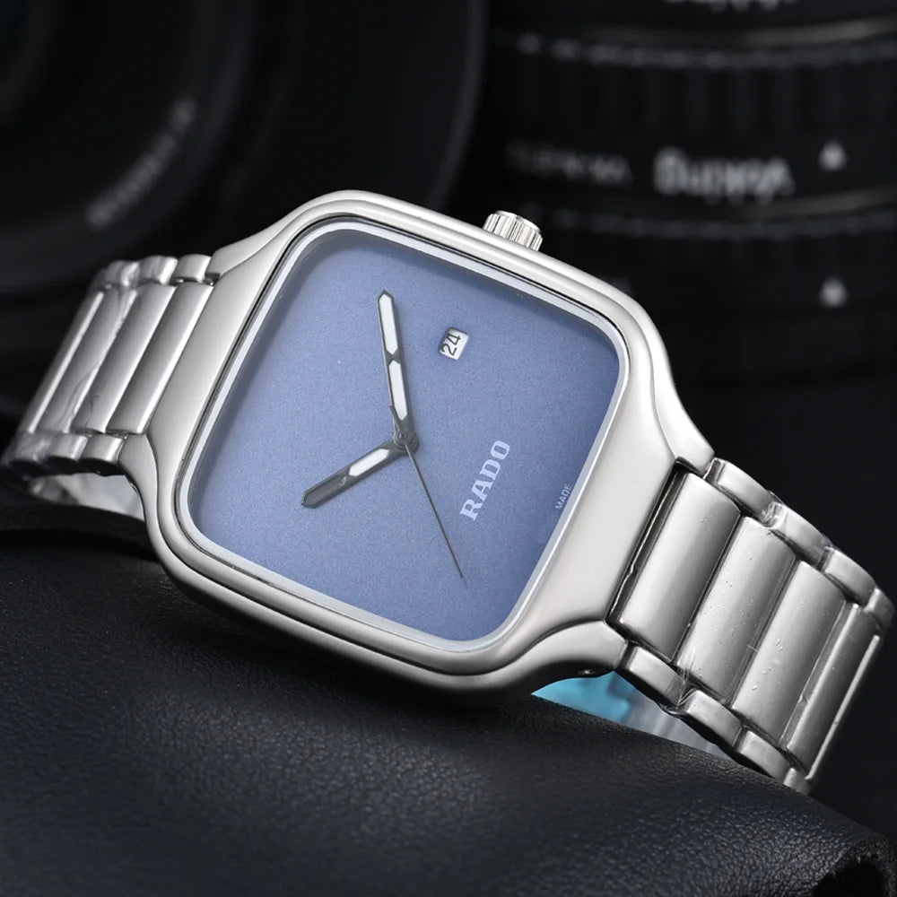 TOP Quality Rado Original Brand Watches For Mens Fashion Multifunction Auto Date Quartz Watch Classic Business AAA Male Clocks