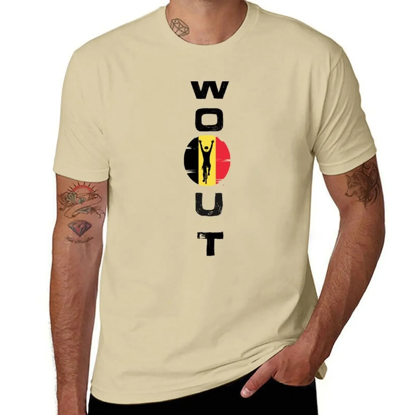 wout van aert T-Shirt cute clothes man clothes summer top quick-drying funny t shirts men