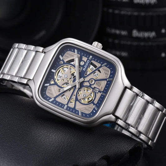 Elegant Unique Rado Original Brand Watches For Mens Classic Multifunction Quartz Watch Luxury Business AAA Male Clocks