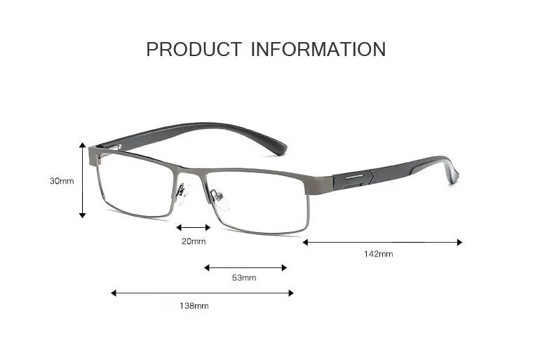 Men Women Titanium Eyeglasses Lenses Zoom Magnifying Reading Glasses Reading 1.0  1.5  2.0  2.5  3.0 3.5 4.0 for Women Men