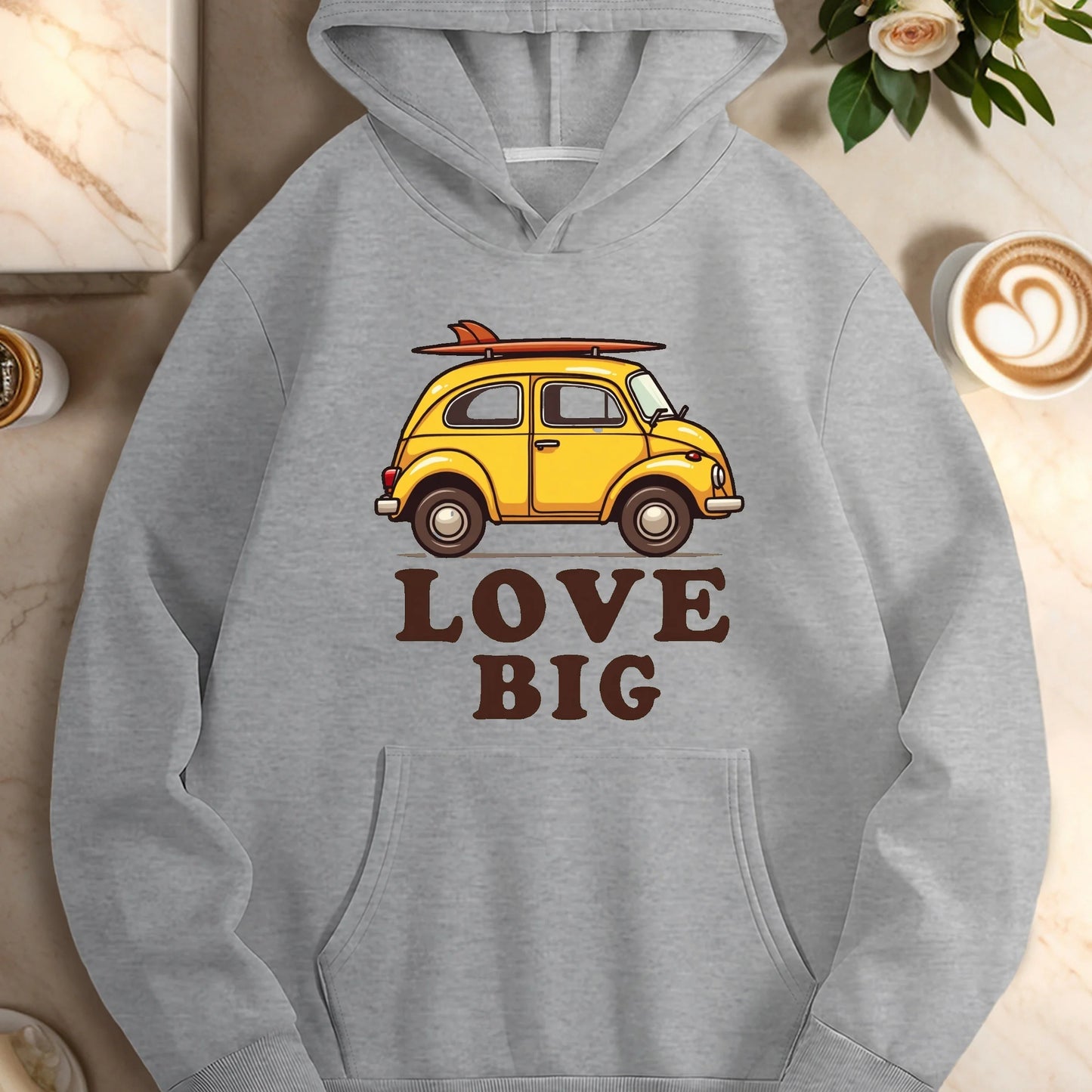 car LOVE BUG  women's casual hoodies