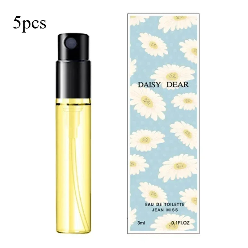 5pcs 3ml Q Style Brand Pheromone Perfume for Women Men Atomizer Beautiful Packaging Fashion Lady Sample Long Lasting Taste