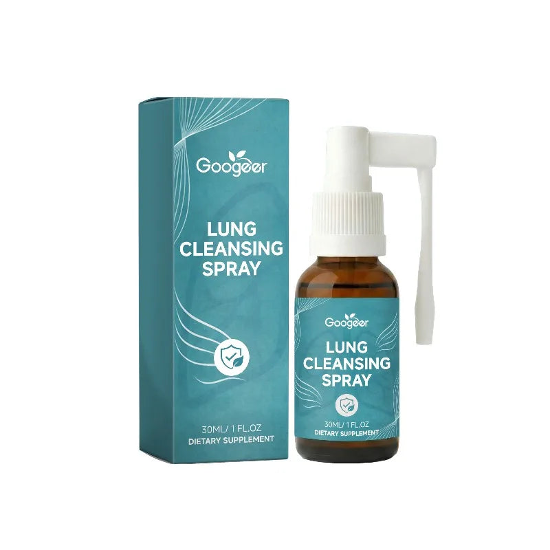 Googeer Lung Wellness Spray Natural Respiratory Support Dietary Supplement Liquid Mist Easy Use for Men Women 30ml 1 Fl Oz Daily