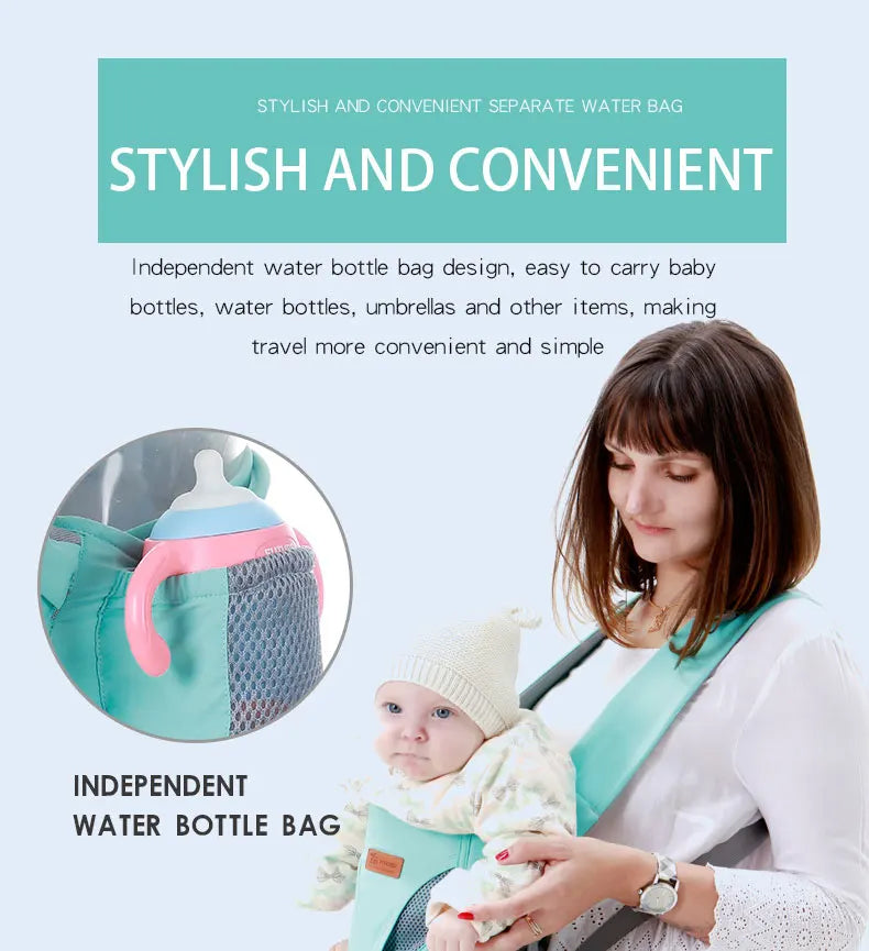 Ergonomic Baby Carrier 0-48M Baby Hipseat Carrier Front Facing Ergonomic Kangaroo Baby Wrap Sling for Baby Travel