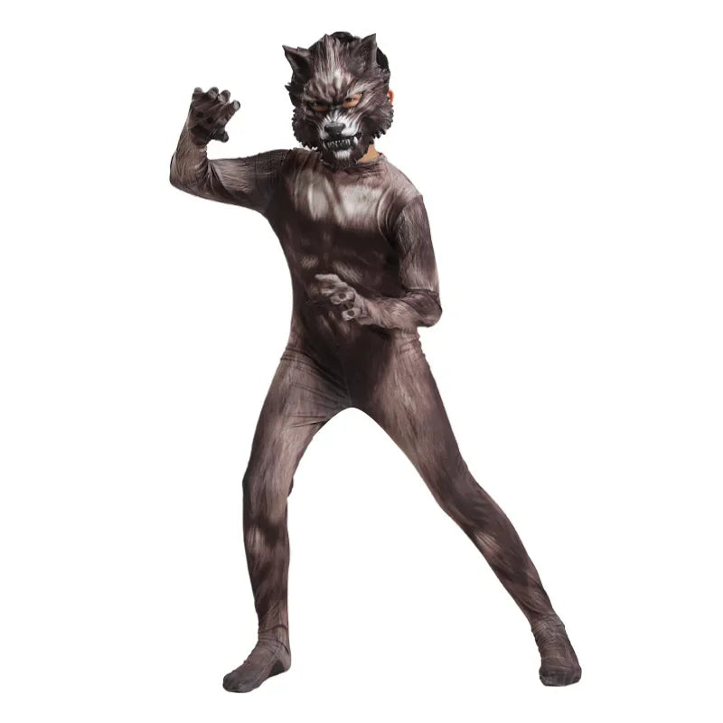 Halloween Costumes for Kids Siren Head Cosplay Bodysuit Boys Girls Anime Black Cat Character Fancy Dress Carnival Party Clothing