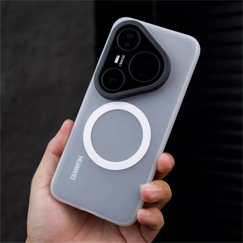 For Huawei Pura 80 Ultra case Pura 70 80 Pro Plus Magnetic Matte Clear Case Hard Shell Shockproof Bumper Protective Cover