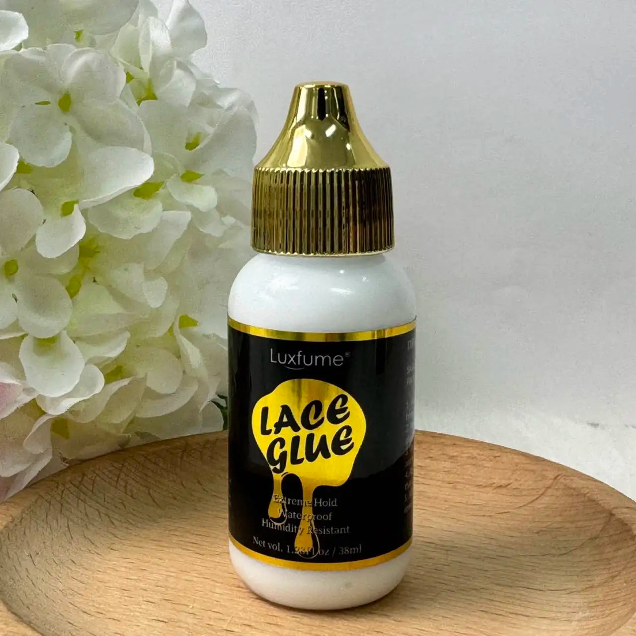 Luxfume 38ml Lace Glue Extreme Hold Waterproof Humidity Resistant Wig Adhesive for Lace Wigs Toupee