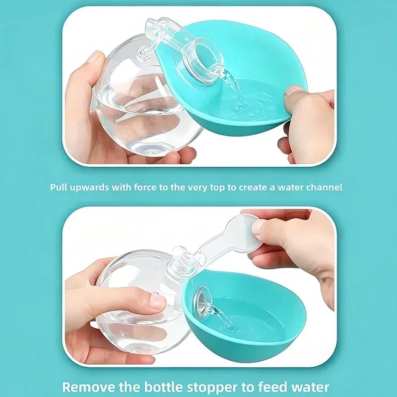 Pet Companion Water Bottle,Portable Water Bottle for Walking Dogs,Hand-held Hanging Rope for Cats and Dogs To Drink Water Bottle