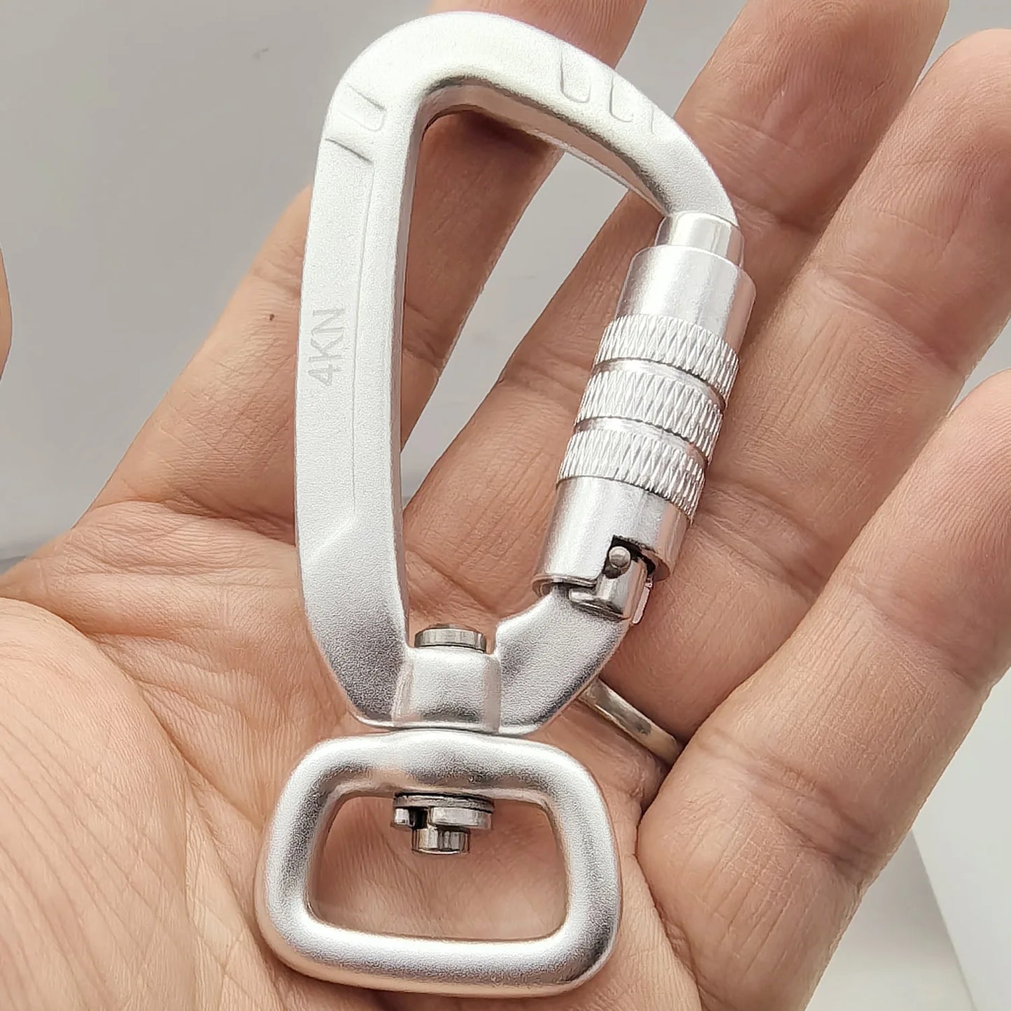 Safety Carabiner Clip Auto Locking 360 Rotational Hook 4KN Pull for Dog Leash Hammocks Backpacks Outdoor Climbing Accessories