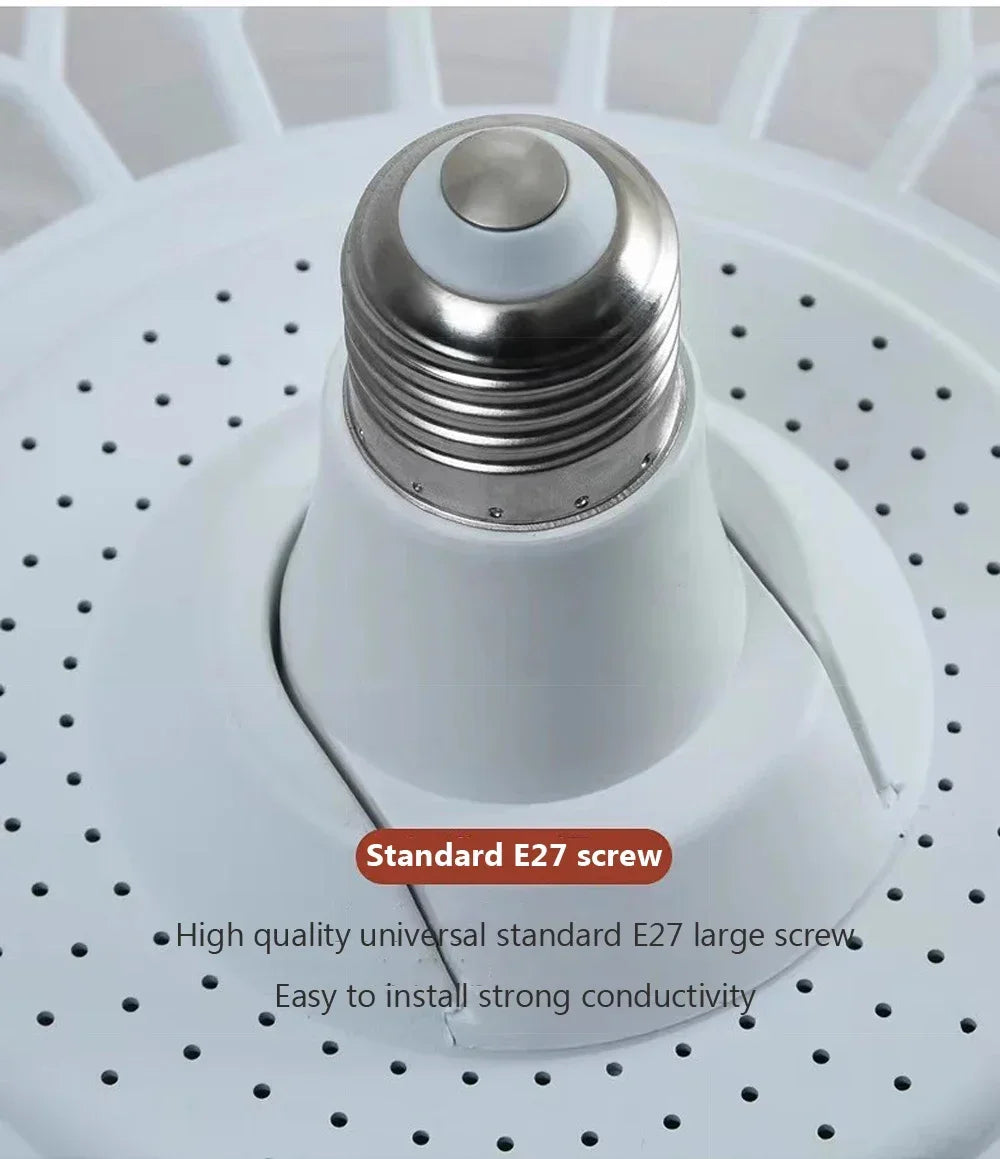 Modern Ceiling Fan With LED Light And Remote Control E27 Fan Lamp 4 Speed 360° Circulating Air For Kitchen Room Home Lighting