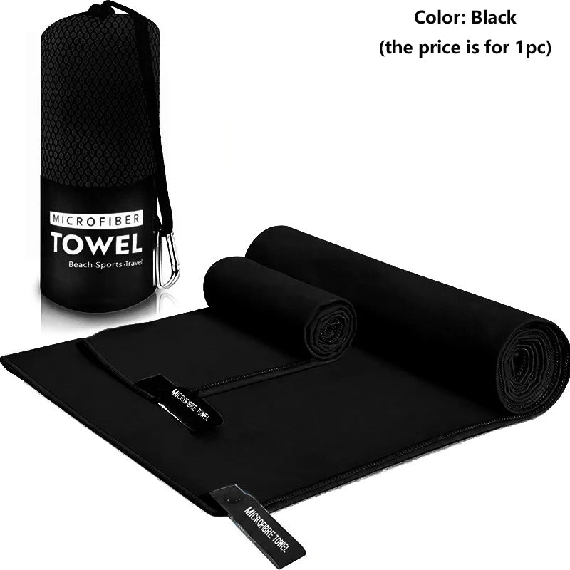 Quick-Drying Sports Towel 40x80/76x152CM Blue Grey Green Orange Swimming Gym Fitness Camping Running Beach Washcloth Towels