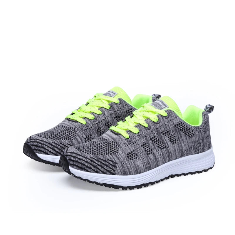 Breathable Women Running Shoes Lightweight Anti-slip Female Sports Shoes Outdoor Soft Women's Sneakers Lace Up Fashion Tennis