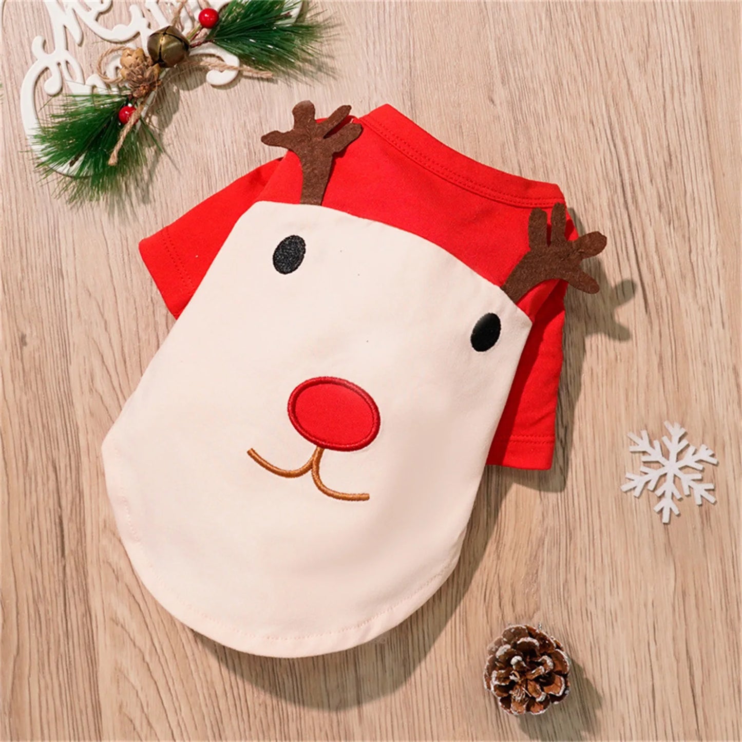 Puppy Style Christmas Sweatshirt Winter Dog Warming Soft Comfortable Pullover Sweatshirt Puppy Festival Lovely Costume Shirt