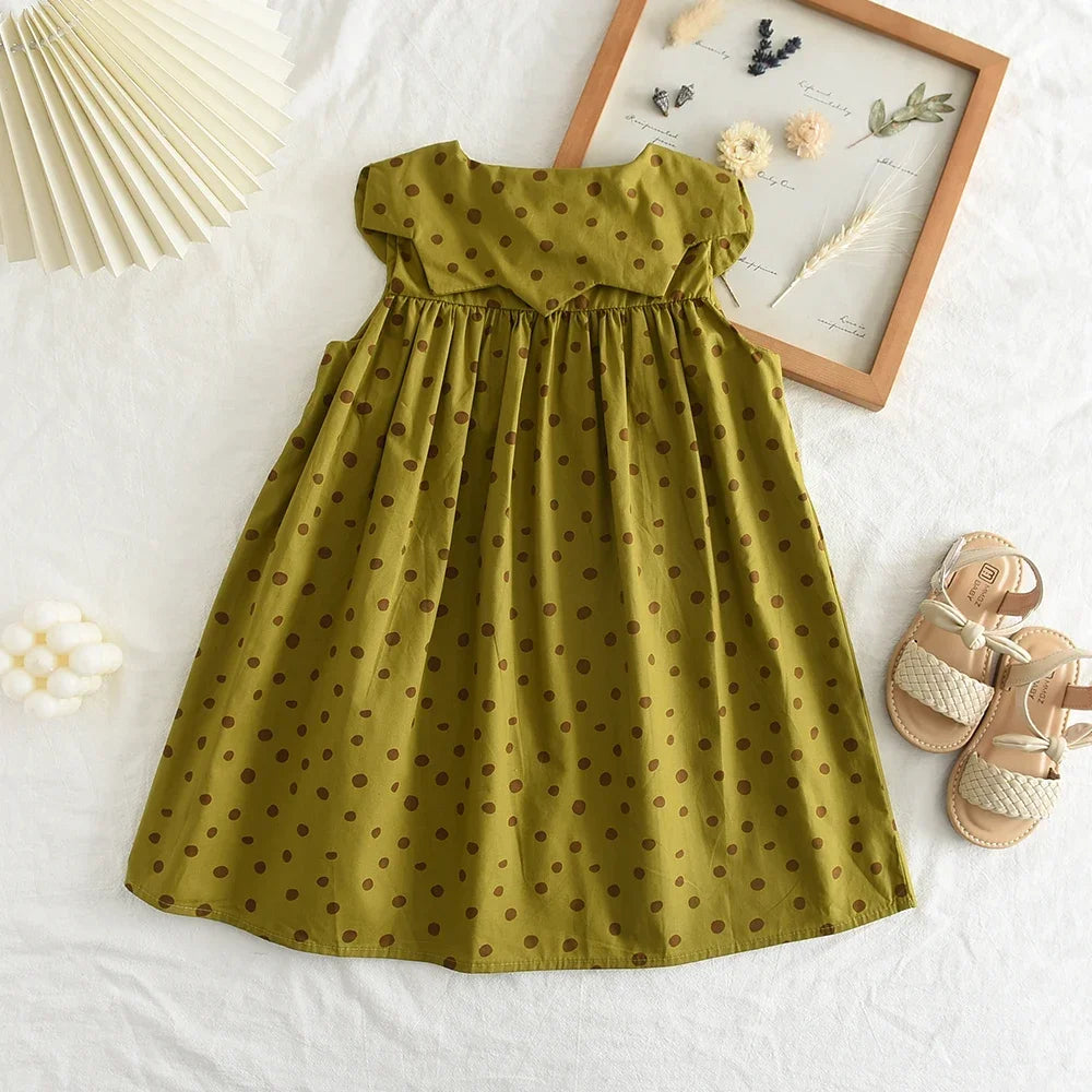 Bear Leader Girls Korean Fashion Dresses Female Baby Summer Clothes Fresh and Cute Flowers In The Paragraph Princess Dress