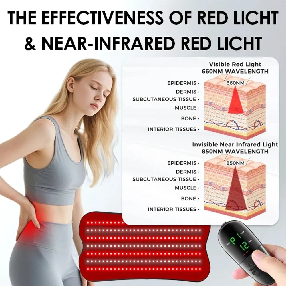 210pcs LED Bead Red Light Belt Red Infrared Light Therapy Pad LED Beauty Devices for Face and Body Back Knee Hands Feet Relief