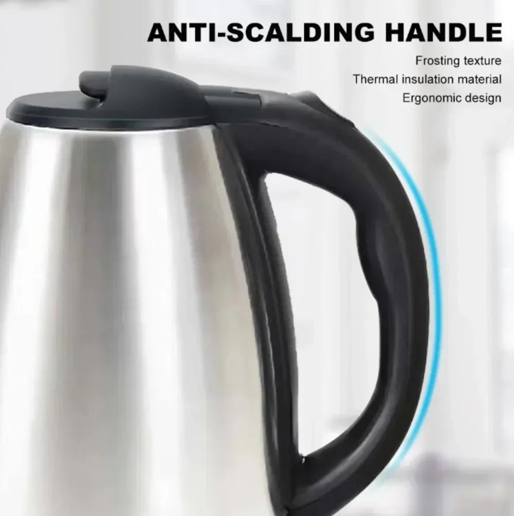 304 Stainless Steel Electric Kettle Portable 2L Coffee Pot Electric Water Heater Teapot 1500W Automatic Power Off kettle Home