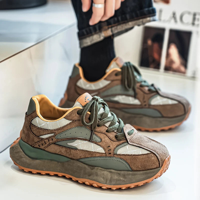 New Arrival Men's Casual Shoes PU Leather Sneakers Comfortable Tenis Masculino Outdoor Male Treking Footwear Travel Skate Shoes