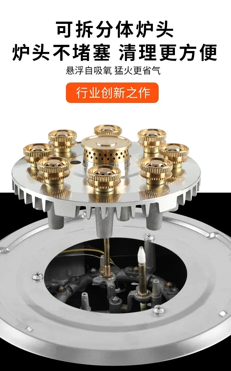 7.2KW gas stove single stove liquefied petroleum  desktop embedded single natural stove household fierce fire AM