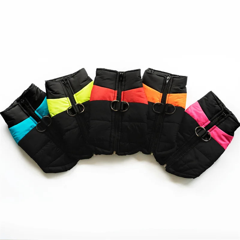 Warm Dog Coats Vest, Waterproof Dogs Jacket Fleece Pet Winter Cold Weather Coat Dogs Cozy Snow Jackets Outfits for Dogs Puppy