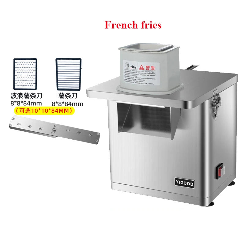 Spike Potato Machine Commercial Full Automatic Wave French Fries Slitter Multifunctional Electric Commercial Vegetable Cutter