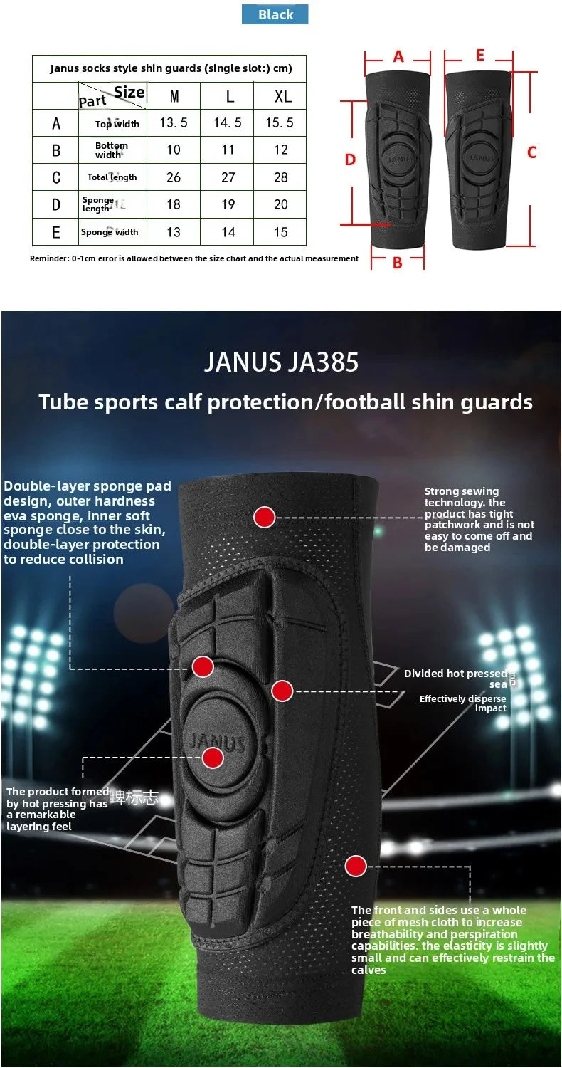 Anti-collision Soccer Football Shin Guard Adults Basketball Calf Support Compression Muscle Socks Running Leg Sleeve Warmer