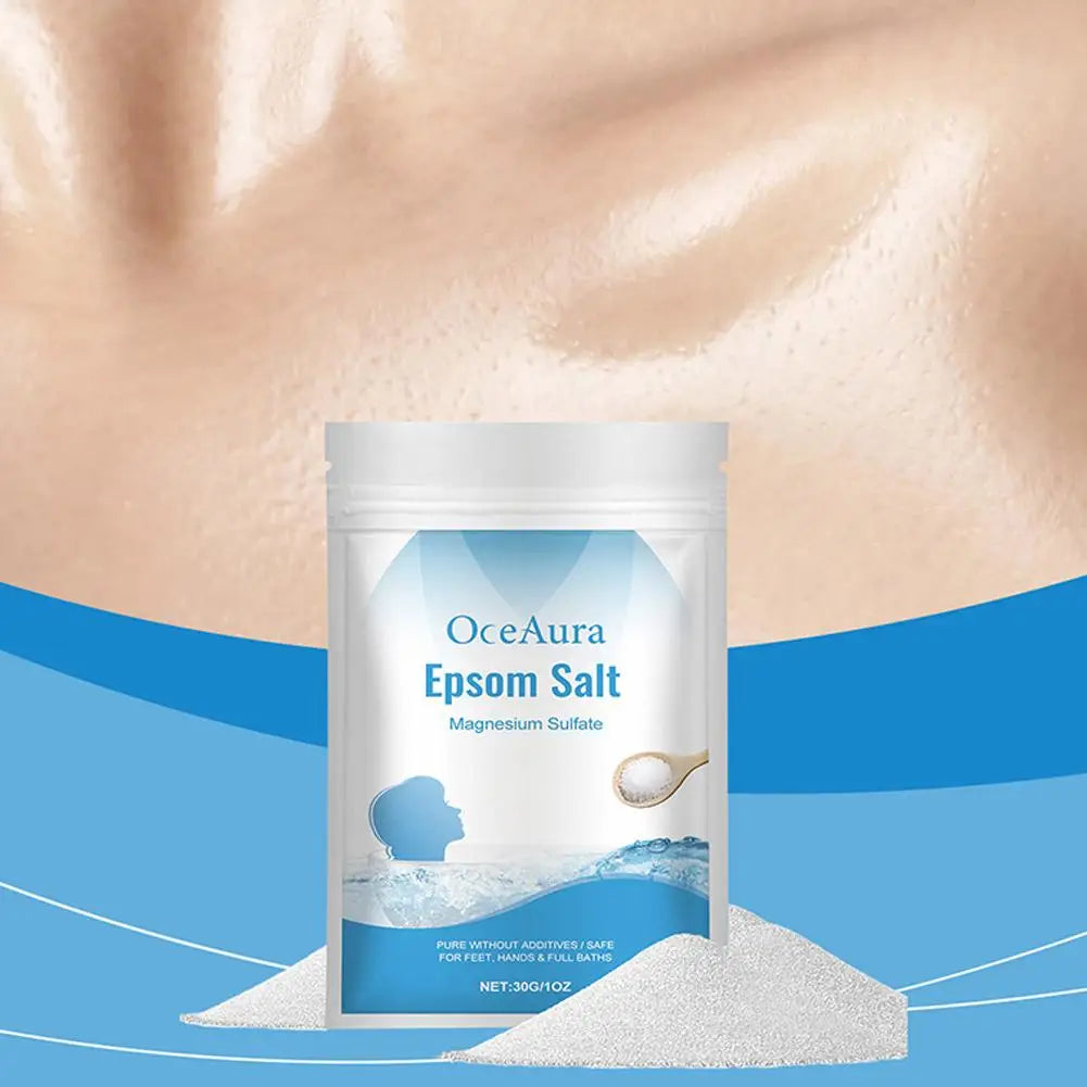 1/2/3/4/5/6/8/10PCS*30g Natural Epsom Salt Body Bath Salt Gentle Exfoliating Dead Skin Remover Deep Moisturizing Care