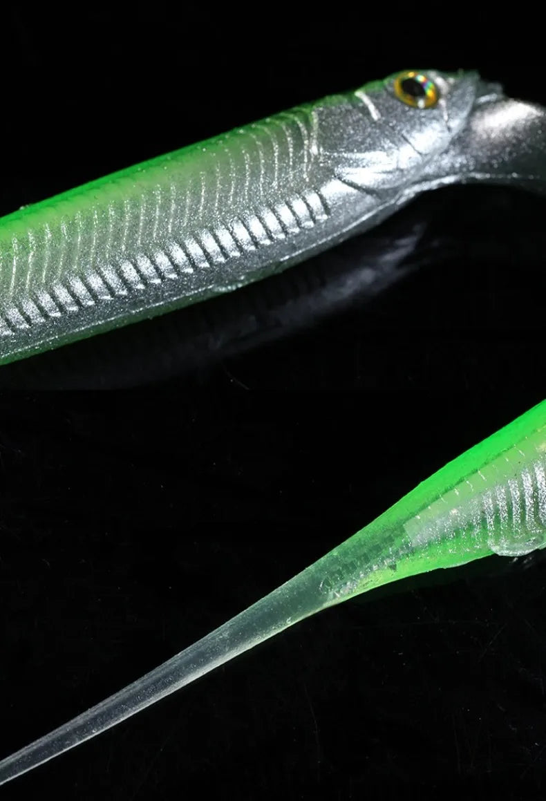 Competition Edition Floating TPE Soft Bait 2.5" 3" Midosto Wacky Rig Lure Rolling Action for High-Pressure Fishing for Bass Pike