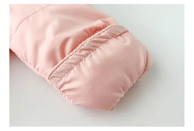 Newborn Baby Winter Hooded Romper Double Zippers Cotton-padded Warm Thicken Rompers Toddler Playsuit Infant One-piece Clothing