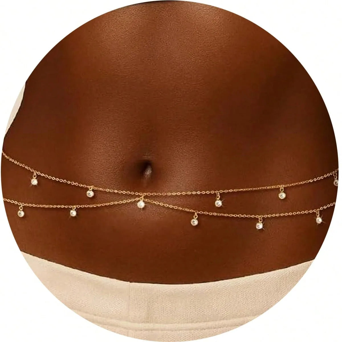 Sexy Belly Chains For Women Beads Cuban Waist Chain Jewelry For Beach Accessories