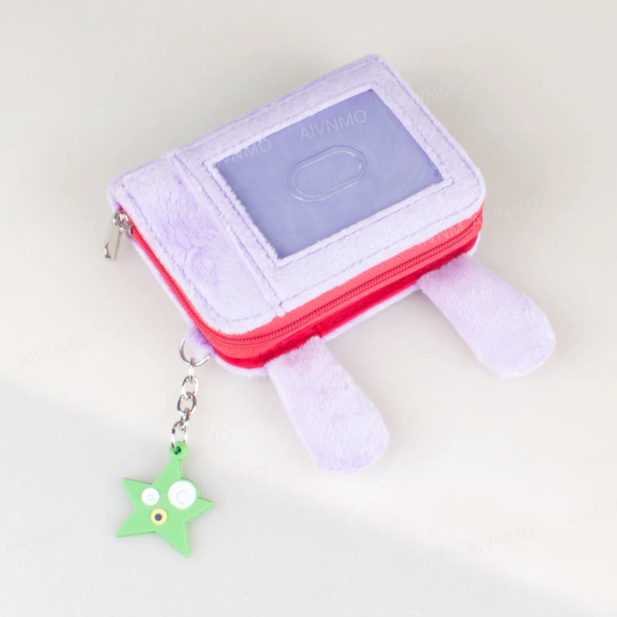 3D High-Quality Plush Tri-Fold Zip Wallet, Fashionable Personalized Card Holder, Coin Purse, ID Window, Stylish and Practical