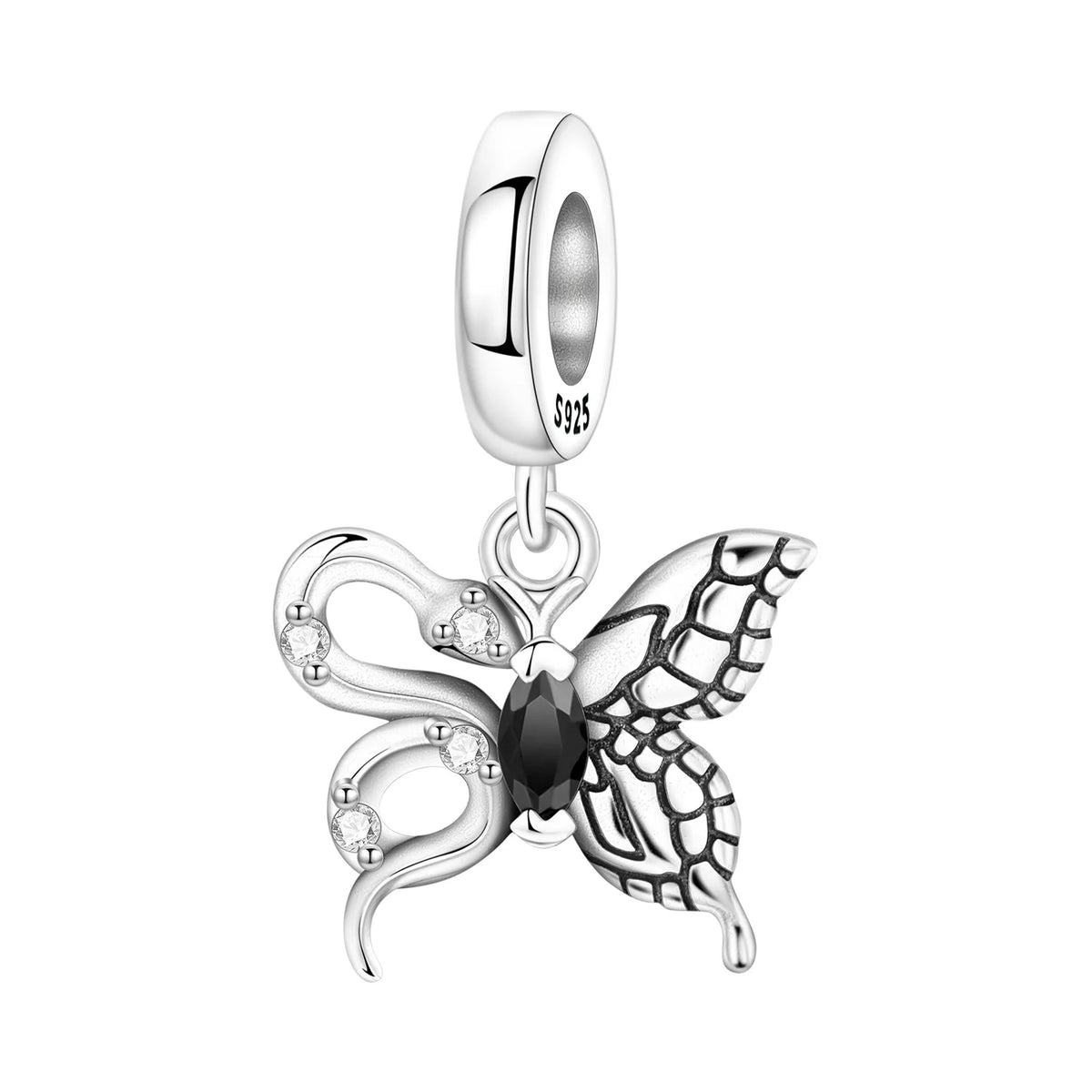 925 Sterling Silver Plated Bee Sunflower Butterfly Charm Pendant Fine Jewelry Women DIY Bracelet Necklace Birthday Party Gift