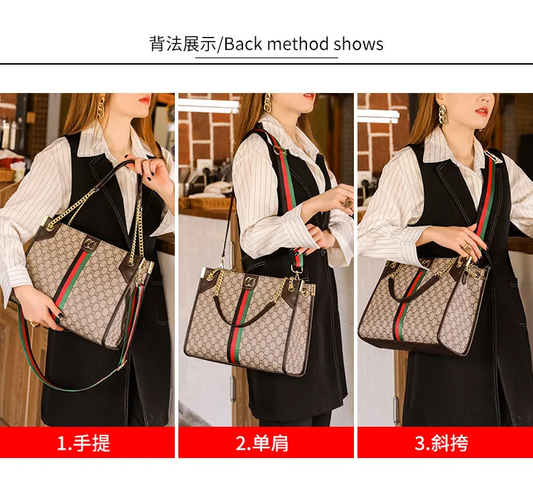 Fashionable Diaper Bag Trendy Crossbody Handbag For Business Women Elegant Leather Classic Designer Paris Style Large Capacity