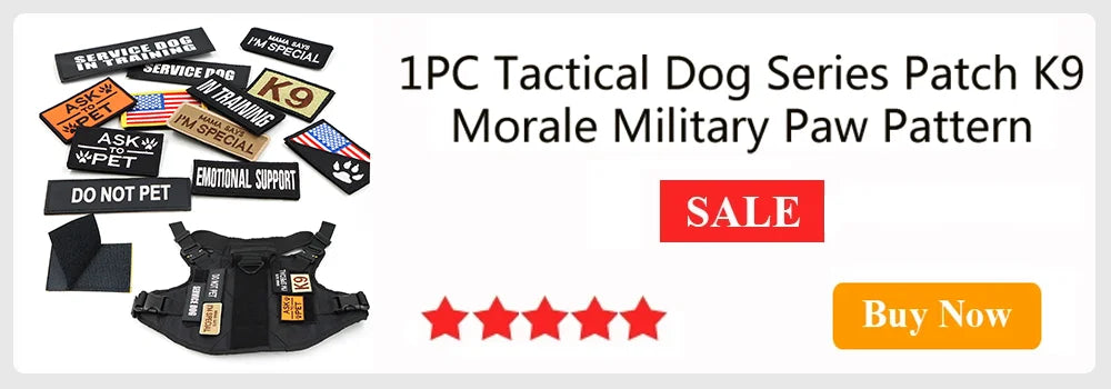 Dog Harness Bag Dog Accessories Military Dog Harness Pouch Pet Multi-purpose Nylon Dog Training Bags Attaching On Harness
