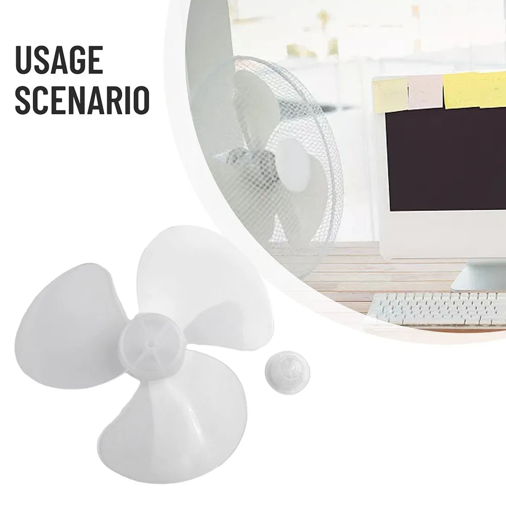 16 Inch 3 Leaves Fan Blades Household Plastic Fan Blade Three Leaves For Standing Pedestal Fan Table Fanner General Accessories