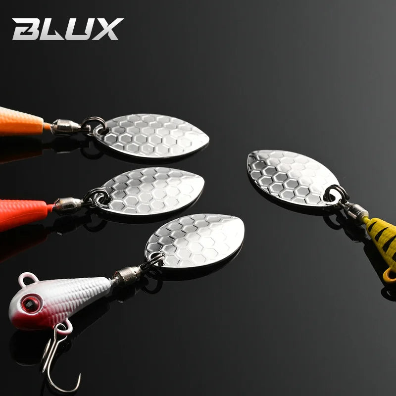 BLUX 5pcs/lot SPINTAIL Fishing Lure 4.5g 7g 11g 14g 19g Spinner Metal Vib Casting Jig Spoon Bait Freshwater Bass Tackle