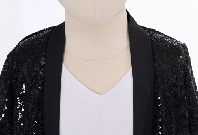 Adult Kid 80s 90s Pop Star Jackson Cosplay Outfit Hip Hop Dance Matching Family Costume for Halloween Carnival Stage Performance