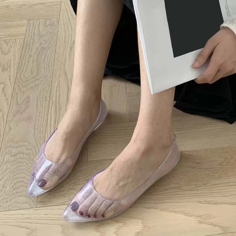 New Fashion Transparent Women's Shoes