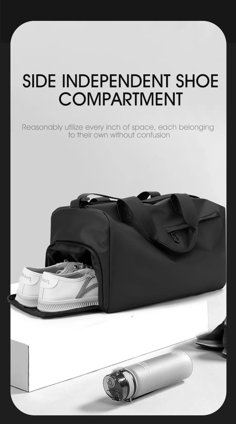 Fashion Travel Bags For Women Large Capacity Men's Sports Bag Waterproof Weekend Sac Voyage Female Messenger Bag Dry And Wet