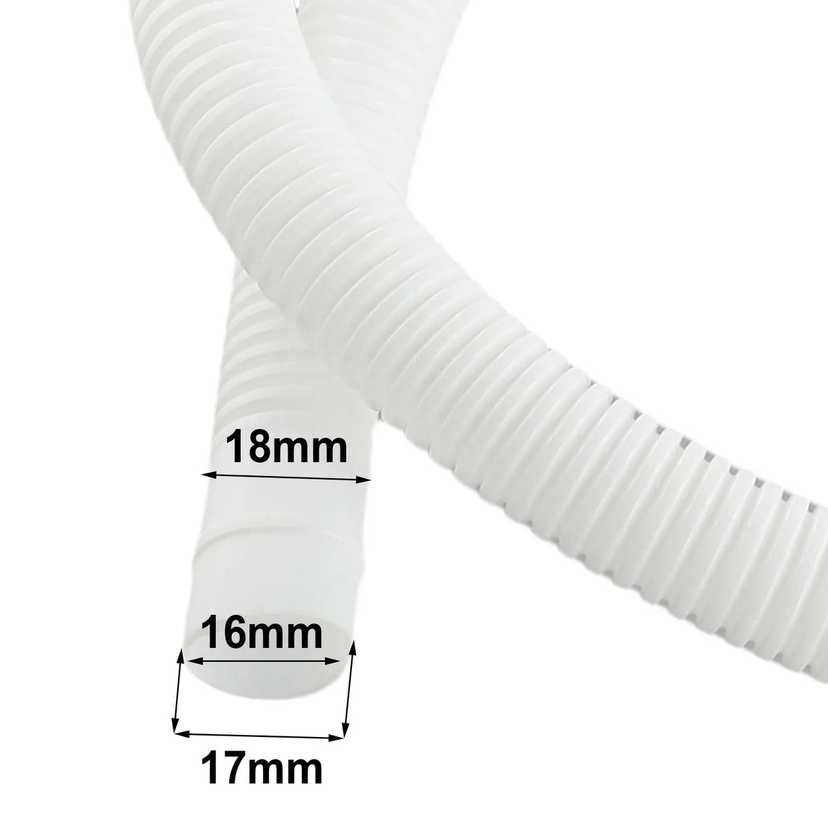 1M Swimming Pool Hose Water Hose Inground Swimming Swimming Cleaner Pipe Suction Vacuum Replacement Pool Hose Diameter 17mm