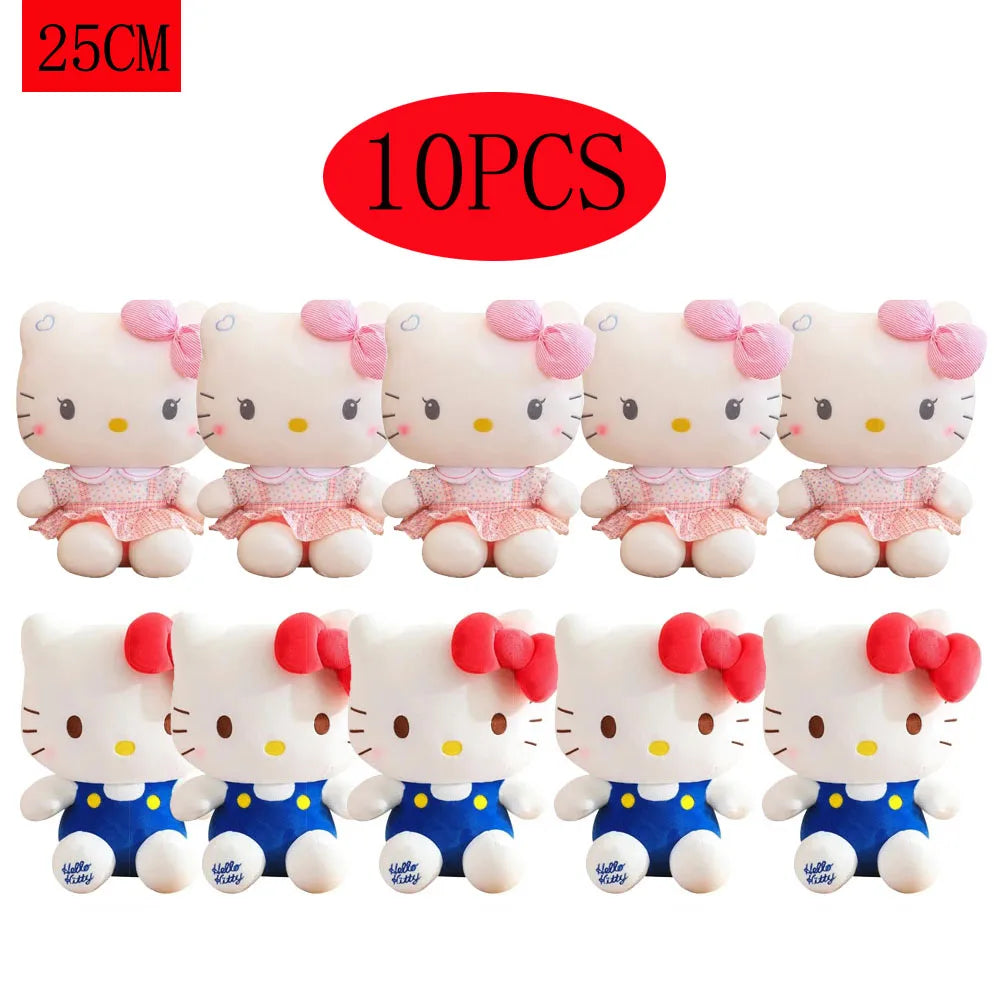 2 style Hello Kitty Anime Hello Kitty Stuffed Toys Plushier Soft Pillow Birthday Gifts For Girls Kawaii Hello Kitty Plush Dolls