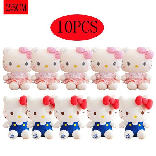 2 style Hello Kitty Anime Hello Kitty Stuffed Toys Plushier Soft Pillow Birthday Gifts For Girls Kawaii Hello Kitty Plush Dolls
